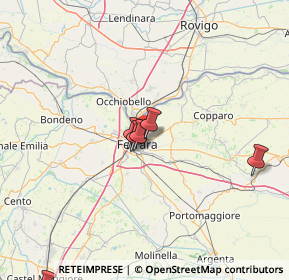 Mappa Via Copparo 6 in angolo con, 44123 Ferrara FE, Italia (27.42455)