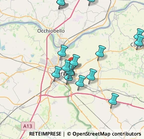 Mappa Via Copparo 6 in angolo con, 44123 Ferrara FE, Italia (7.64467)