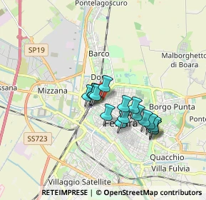Mappa Viale Belvedere, 44121 Ferrara FE, Italia (1.31063)