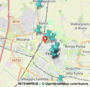 Mappa Viale Belvedere, 44121 Ferrara FE, Italia (1.51909)