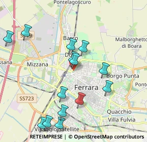 Mappa Viale Belvedere, 44121 Ferrara FE, Italia (2.155)