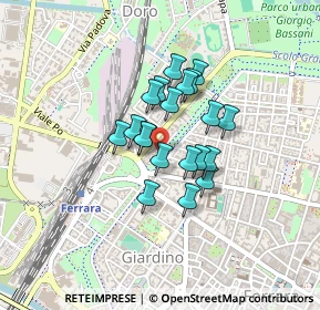 Mappa Viale Belvedere, 44121 Ferrara FE, Italia (0.288)