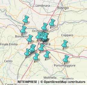Mappa Viale Belvedere, 44121 Ferrara FE, Italia (9.99211)