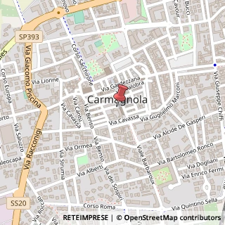 Mappa Piazza Sant Agostino, 22, 10022 Carmagnola, Torino (Piemonte)