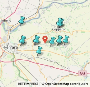 Mappa Via Cimitero, 44034 Copparo FE, Italia (6.09154)