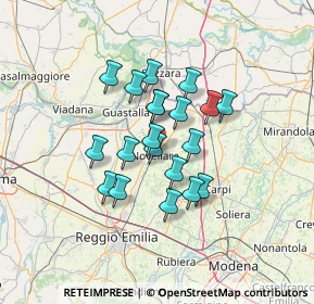 Mappa Via don Pasquino Borghi, 42017 Novellara RE, Italia (10.1505)