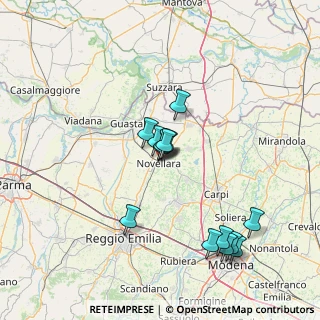 Mappa Via don Pasquino Borghi, 42017 Novellara RE, Italia (13.52857)