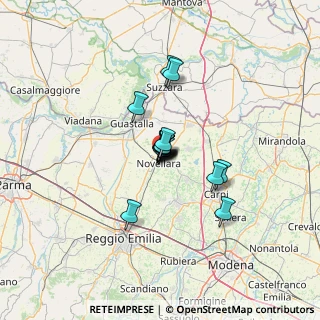 Mappa Via don Pasquino Borghi, 42017 Novellara RE, Italia (7.35333)