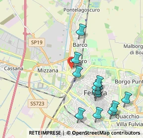 Mappa Via Comitato di Liberazione, 44122 Ferrara FE, Italia (2.2675)