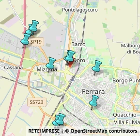Mappa Via Comitato di Liberazione, 44122 Ferrara FE, Italia (2.19545)