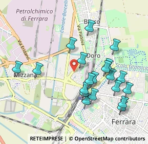 Mappa Via Comitato di Liberazione, 44122 Ferrara FE, Italia (0.998)