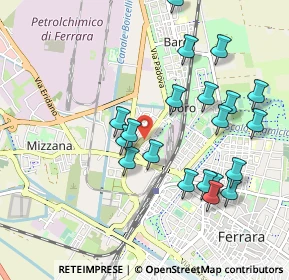 Mappa Via Comitato di Liberazione, 44122 Ferrara FE, Italia (1.008)