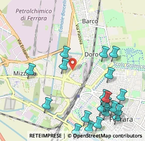 Mappa Via Comitato di Liberazione, 44122 Ferrara FE, Italia (1.346)