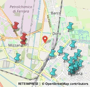 Mappa Via Comitato di Liberazione, 44122 Ferrara FE, Italia (1.424)