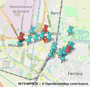 Mappa Via Comitato di Liberazione, 44122 Ferrara FE, Italia (0.8135)