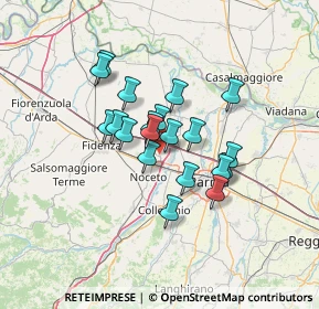 Mappa 43010 Fontevivo PR, Italia (10.011)