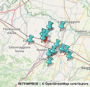 Mappa 43010 Fontevivo PR, Italia (9.97875)