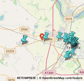 Mappa Via Zola, 44124 Ferrara FE, Italia (4.941)