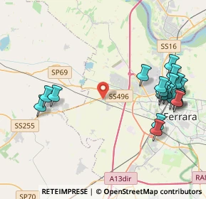 Mappa Via Zola, 44124 Ferrara FE, Italia (4.8055)