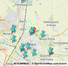 Mappa Via Orlando Furioso, 44121 Ferrara FE, Italia (2.35143)