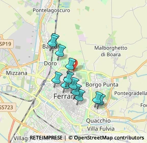 Mappa Via Orlando Furioso, 44121 Ferrara FE, Italia (1.44417)