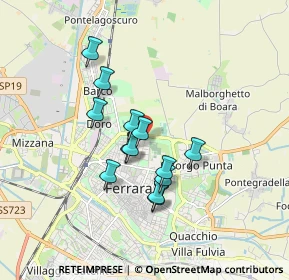 Mappa Via Orlando Furioso, 44121 Ferrara FE, Italia (1.39692)