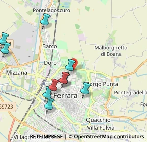 Mappa Via Orlando Furioso, 44121 Ferrara FE, Italia (2.37818)