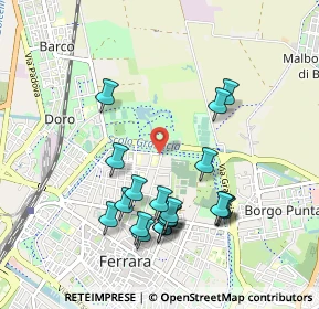 Mappa Via Orlando Furioso, 44121 Ferrara FE, Italia (0.9775)