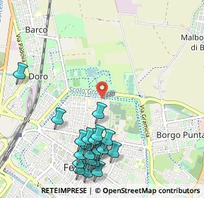 Mappa Via Orlando Furioso, 44121 Ferrara FE, Italia (1.254)