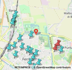 Mappa Via Orlando Furioso, 44121 Ferrara FE, Italia (1.403)