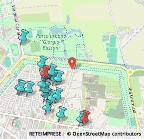 Mappa Via Orlando Furioso, 44121 Ferrara FE, Italia (0.579)