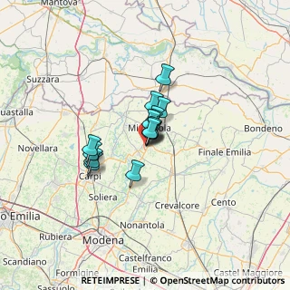 Mappa Via Montalbano, 41036 Medolla MO, Italia (6.97733)