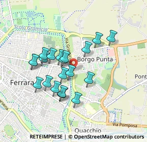 Mappa Via Corta, 44123 Ferrara FE, Italia (0.766)
