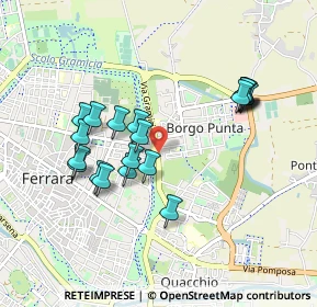 Mappa Via Corta, 44123 Ferrara FE, Italia (0.8655)