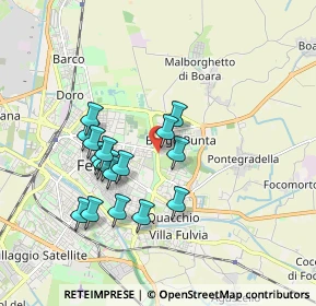 Mappa Via Corta, 44123 Ferrara FE, Italia (1.60706)