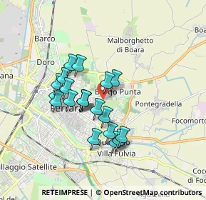Mappa Via Corta, 44123 Ferrara FE, Italia (1.431)