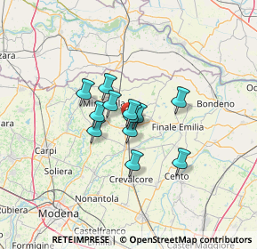 Mappa 41038 San Felice Sul Panaro MO, Italia (8.02083)