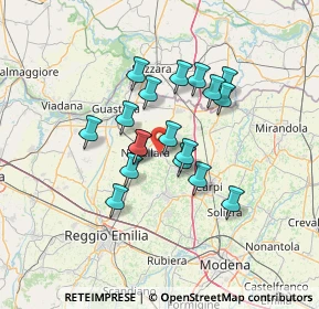 Mappa 42012 Campagnola Emilia RE, Italia (10.59389)