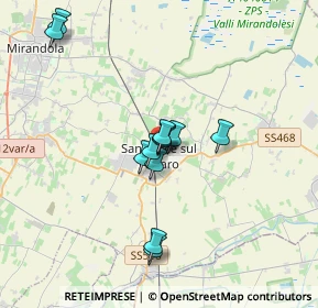 Mappa Via Fossetta, 41038 San felice sul Panaro MO, Italia (2.7675)