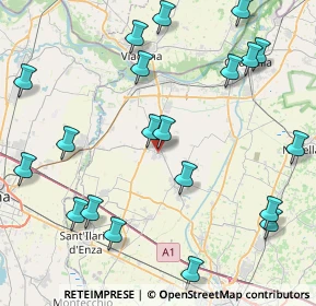 Mappa Via Roma, 42028 Poviglio RE, Italia (10.414)