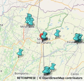 Mappa Via Isonzo, 41038 San felice sul Panaro MO, Italia (9.296)