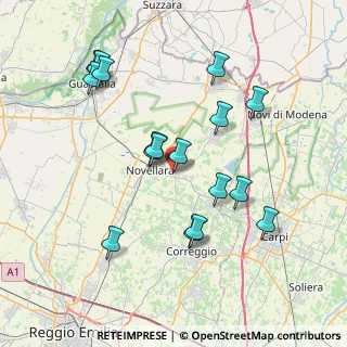 Mappa Via Egidio da Campagnola, 42012 Campagnola Emilia RE, Italia (7.57176)