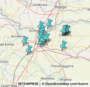 Mappa Via Lanfranco Caretti, 44123 Ferrara FE, Italia (10.09118)