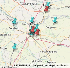 Mappa Via Lanfranco Caretti, 44123 Ferrara FE, Italia (9.53067)