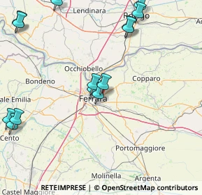 Mappa Via Lanfranco Caretti, 44123 Ferrara FE, Italia (20.71571)