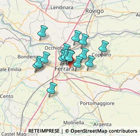 Mappa Via Lanfranco Caretti, 44123 Ferrara FE, Italia (9.02688)