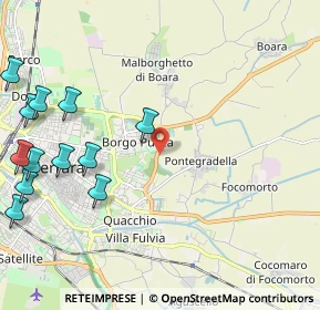 Mappa Via Lanfranco Caretti, 44123 Ferrara FE, Italia (2.90083)