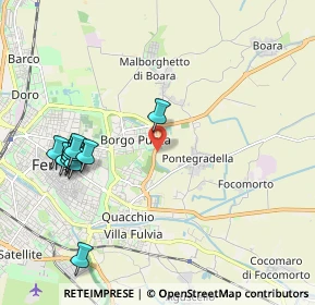 Mappa Via Lanfranco Caretti, 44123 Ferrara FE, Italia (2.28091)