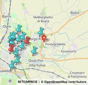 Mappa Via Lanfranco Caretti, 44123 Ferrara FE, Italia (2.54733)