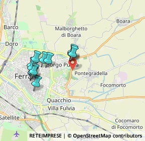 Mappa Via Lanfranco Caretti, 44123 Ferrara FE, Italia (1.725)